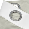 Luxurious Thermal Sueded Curtains Ready Made Eyelet Ring Top Pair Beige Bedroom