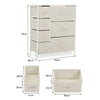 Fabric Chest of 2/3/4/5/7/8 Drawers Cabinet Bedside Table Organiser Storage Unit