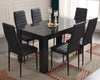 Dining Table and Chairs 4/6 Set Pu Leather Seat Dining Kitchen Room Furniture