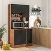 Kitchen Cabinet Storage Cupboard Cabinet Tall Buffet Hutch Pantry Sideboard