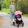 2 in 1 Baby Stroller Foldable Pushchair Reversible Seat With Adjustable Canopy