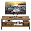 Industrial TV Table Wood TV Stand Console Cabinets with Shelves for Living Room