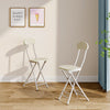 Breakfast Bar Table & 2/4 Folding Stool Chairs Set Kitchen Dining Room Furniture