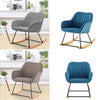 NEW Rocking Chair Upholstered Armchair Leisure Recliner Padded Seat Rocker Chair