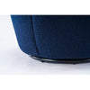 Fabric Swivel Accent Armchair Black Powder Coating 360° Swivel Barrel Chair BT