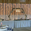 Stable Hexagon Wood Wedding Arch Frame Backdrop Stand Garden Party Rustic Style
