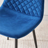 Dining Chairs 2/4/6pcs Modern Suede/Velvet Back Sturdy metal Legs Office/Cafe