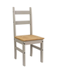 Corona Dining Table & 4 Chairs Grey Wax Budget Set