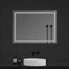 LED Illuminated Large Bathroom Mirror with Demister Touch Switch Light Wall