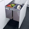 Pulll Out Cabinet Door Kitchen Waste Recycling Bin Set Soft Close 40/30L