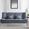 Convertible Sofa Bed Upholstered 3 Seater Sofabed Settee Couch with Chrome Legs