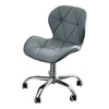 Faux Leather Computer Desk Office Chair Lift Swivel Small Adjustable Chrome Legs