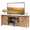 Modern TV Cabinet for 60-Inch TV Wooden Media Storage Shelves Organizer Stand