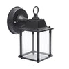 New Black Metal & Glass Outdoor Waterproof Lantern Wall Light Lamp Garden Porch