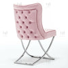Vanquish Premium Button Back Velvet Dining Chair Brampton Cross Legs Chrome 2023