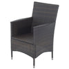 Outsunny 3PC Rattan Furniture Bistro Set Garden Chair Table Patio Outdoor Wicker