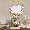 32'' Large Round Wall Mirrors Decorative Glass Frame Hanging Accent Mirror