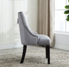 Tufted Velvet Fabric Studded Dining Chair Victoria Accent Side Chair