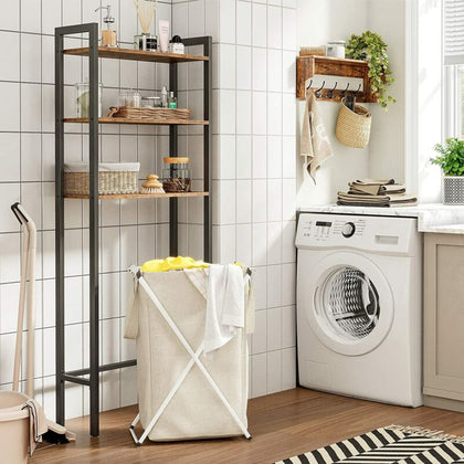 3 Tier Over Toilet Storage Rack Bathroom Shelf Free Standing Organizer