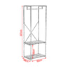 Clothes Rail Rack Heavy Duty Garment Hanging Display Stand with Storage Shelves