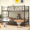 3FT Metal Bunk Bed Single over Single Loft Bed Frame W/ Ladder Safety Guardrail