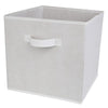 White 3 Tier 6 Cube Storage Bookcase Shelf Display Unit Grey Fabric Shelving Box