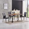 Dining Table Set and 6/4 Grey Leather/Velvet chairs kitchen table set UK