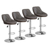 1/2/4/6x Bar Stools Gas Lift Swivel Faux Leather Kitchen Breakfast Counter Salon