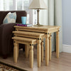 Corona Pine Nest of Tables Set of 3 Occasional Coffee Side Table Waxed Mexican