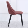 4x Velvet Dining Chairs Padded Seat Retro Metal Legs Office Kitchen Lounge Chair