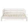 Daybed Wooden 3ft Single Guest Bed Trundle Bed Sofa Bed Frame Solid Pine White