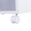 Mobile Home Office Filing Cabinet Printer Stand Unit 360 Degree Casters w/ Door