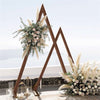 2Pcs Rustic Wooden Wedding Arch Triangle Arbor Backdrop Party Stand 8.2ft 9.8ft