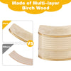 Wooden Balance Board Birch Wobble Board Yoga Rocker Leaning Toy for Kids Adults
