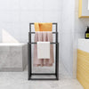 Bath 3 Tier Towel Rack Metal Freestanding Towel Bar Holder Clothes Drying Stand