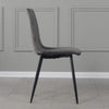 Glass Dining Table and 2 / 4 Grey Chairs Optional Lounge Office Home Furniture