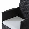 Outsunny 3PC Rattan Furniture Bistro Set Garden Chair Table Patio Outdoor Wicker