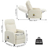 Reclining Chair Massage Heat Recliner Sofa Living Room Armchair PU Lounge Chair