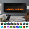 40-100 inch Electric Fireplace Wall Mounted Remote Control 9 Colour Fireplaces