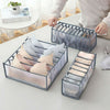 3Pcs Foldable Underwear Storage Box Compartment Underpants Bra Organizer Drawer