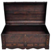 Retro Wooden Treasure Chest Vintage Storage Box Trunk Coffee Table Lockable UK