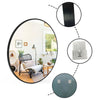 Round Wall Mirror for Bathroom Bedroom with Black/Gold Frame Wall Mounted