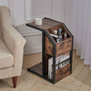 Storage Compartments Wood Bedside Table Cabinet Living Room Furniture NightStand