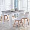 Wood Dining Table and 4 chairs Kitchen Rectangular Dining Room 4 Seaters Modern