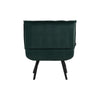Upholstered Velvet Tufted Accent Chair Tub Armchair Lounge Sleep Sofa With Stool