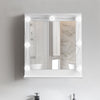 Mirrored Bathroom Cabinet LED White 1/2/3 Doors Mounted Cupboard Wall Mounted