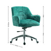 Crushed Velvet Office Chair Accent Swivel Computer Home Chairs Height Adjustable