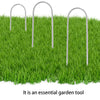 100PCS Metal U Shaped Turf Pin Ground Staple’s Garden Tent Securing Pegs UK