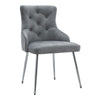 Modern Velvet Dining Chairs Seat Padded Metal Legs Kitchen Bedroom Home Office