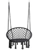 Vancouver Hanging Relax Swing Stylish Chair Soft Seat In/Outdoor Garden Black